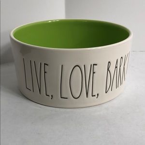 Rae Dunn “Live,love,bark” SM Dog Bowl